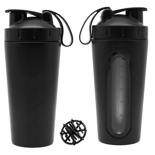 PEM-1006 700ML Class Metal Shaker With Window