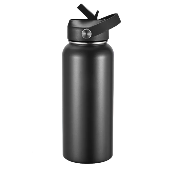 PEM-1055 1000ML Steel Water Bottle With Straw